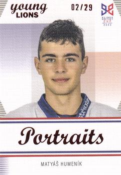 2023-24 Hlinka Gretzky Cup Young Lions - Portraits Canvas #P-12 Matyas Humenik Front
