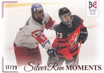 2023-24 Hlinka Gretzky Cup Young Lions - Silver Run Moments Canvas #SRM-46 Češi ve finále čelili Kanadě Front