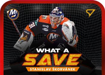 2023-24 SportZoo Tipos Extraliga - What a Save Limited #WS-06 Stanislav Skorvanek Front