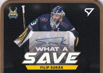 2023-24 SportZoo Tipos Extraliga - What a Save Autograph #WSS-FS Filip Surak Front