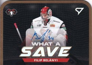 2023-24 SportZoo Tipos Extraliga - What a Save Autograph #WSS-FB Filip Belanyi Front