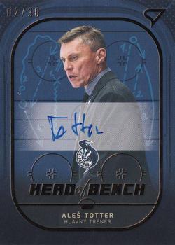 2023-24 SportZoo Tipos Extraliga - Head of Bench Autograph #HBS-AT Ales Totter Front