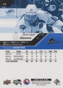 2022-23 Upper Deck AHL - Blue #44 Brendan Gaunce Back