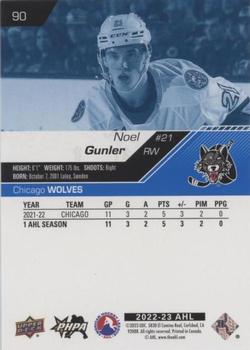 2022-23 Upper Deck AHL - Blue #90 Noel Gunler Back