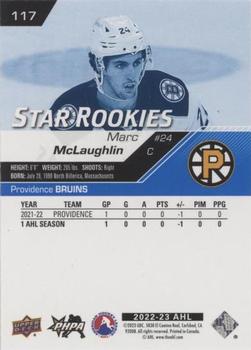 2022-23 Upper Deck AHL - Blue #117 Marc McLaughlin Back