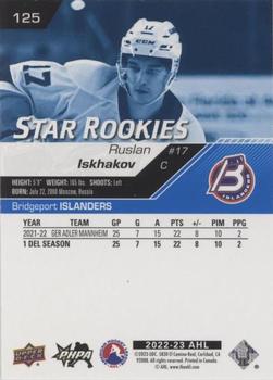 2022-23 Upper Deck AHL - Blue #125 Ruslan Iskhakov Back