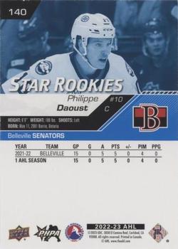 2022-23 Upper Deck AHL - Blue #140 Philippe Daoust Back