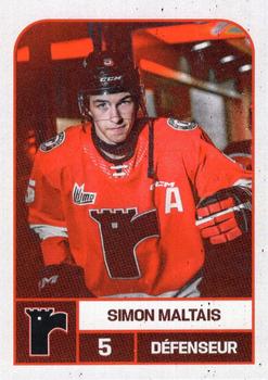 2023-24 Quebec Remparts (QMJHL) #NNO Simon Maltais Front