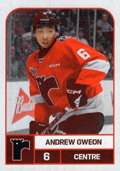 2023-24 Quebec Remparts (QMJHL) #NNO Andrew Gweon Front