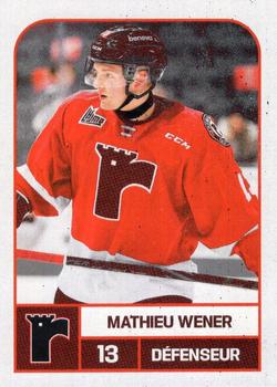 2023-24 Quebec Remparts (QMJHL) #NNO Mathieu Wener Front