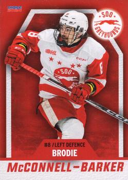 2023-24 Choice Sault Ste. Marie Greyhounds (OHL) #03 Brodie McConnell-Barker Front