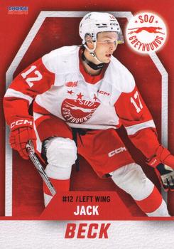 2023-24 Choice Sault Ste. Marie Greyhounds (OHL) #05 Jack Beck Front