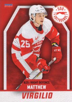 2023-24 Choice Sault Ste. Marie Greyhounds (OHL) #16 Matthew Virgilio Front