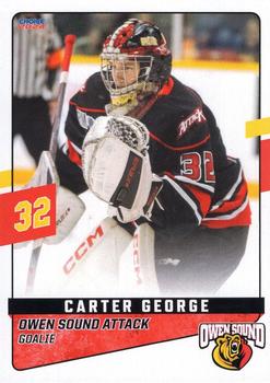 2023-24 Choice Owen Sound Attack (OHL) #20 Carter George Front