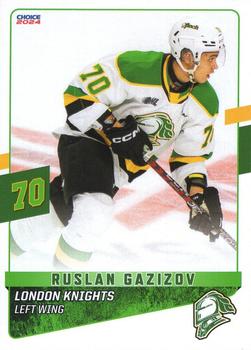 2023-24 Choice London Knights (OHL) #10 Ruslan Gazizov Front