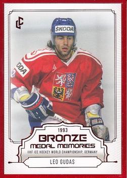2023 Legendary Cards Bronze Medal Memories 1993 - Red Frame #4 Leo Gudas Front