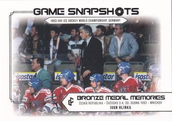 2023 Legendary Cards Bronze Medal Memories 1993 - Game Snapshots Platinum #GS-15 Ivan Hlinka Front
