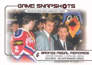 2023 Legendary Cards Bronze Medal Memories 1993 - Game Snapshots Red #GS-04 Petr Briza Front