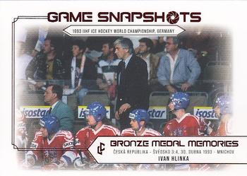 2023 Legendary Cards Bronze Medal Memories 1993 - Game Snapshots Red #GS-15 Ivan Hlinka Front