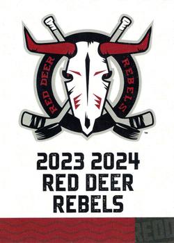 2023-24 Red Deer Rebels (WHL) #NNO Header Card Front