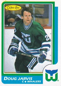 1986-87 O-Pee-Chee - Blank Back #28 Doug Jarvis Front