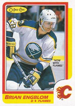 1986-87 O-Pee-Chee - Blank Back #40 Brian Engblom Front