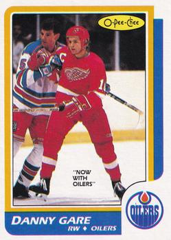 1986-87 O-Pee-Chee - Blank Back #69 Danny Gare Front