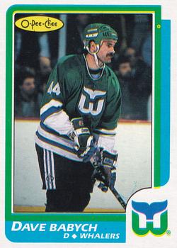 1986-87 O-Pee-Chee - Blank Back #73 Dave Babych Front