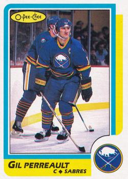 1986-87 O-Pee-Chee - Blank Back #79 Gilbert Perreault Front