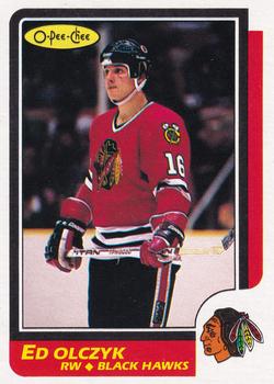1986-87 O-Pee-Chee - Blank Back #82 Ed Olczyk Front
