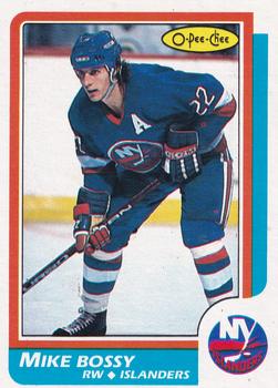 1986-87 O-Pee-Chee - Blank Back #90 Mike Bossy Front