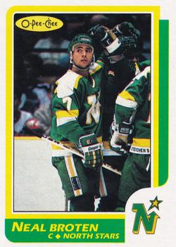 1986-87 O-Pee-Chee - Blank Back #99 Neal Broten Front
