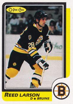 1986-87 O-Pee-Chee - Blank Back #110 Reed Larson Front