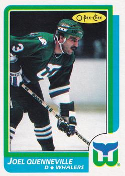 1986-87 O-Pee-Chee - Blank Back #118 Joel Quenneville Front