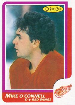 1986-87 O-Pee-Chee - Blank Back #140 Mike O'Connell Front