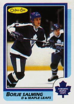 1986-87 O-Pee-Chee - Blank Back #169 Borje Salming Front