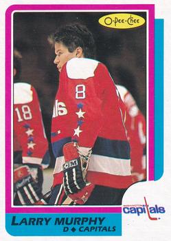 1986-87 O-Pee-Chee - Blank Back #185 Larry Murphy Front
