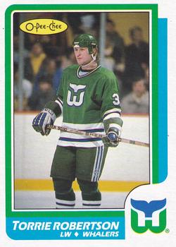 1986-87 O-Pee-Chee - Blank Back #214 Torrie Robertson Front