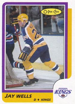 1986-87 O-Pee-Chee - Blank Back #217 Jay Wells Front