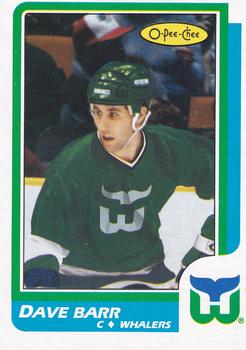 1986-87 O-Pee-Chee - Blank Back #237 Dave Barr Front