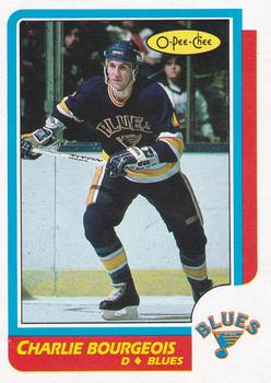 1986-87 O-Pee-Chee - Blank Back #239 Charlie Bourgeois Front