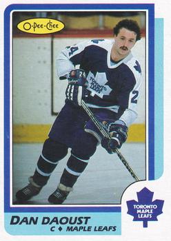 1986-87 O-Pee-Chee - Blank Back #241 Dan Daoust Front