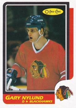 1986-87 O-Pee-Chee - Blank Back #243 Gary Nylund Front