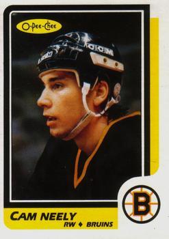 1986-87 O-Pee-Chee - Blank Back #250 Cam Neely Front
