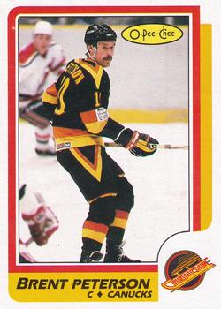 1986-87 O-Pee-Chee - Blank Back #251 Brent Peterson Front