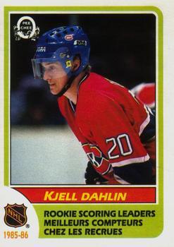 1986-87 O-Pee-Chee - Blank Back #262 Kjell Dahlin Front