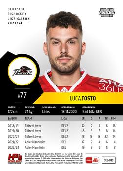 2023-24 Playercards (DEL) #019 Luca Tosto Back