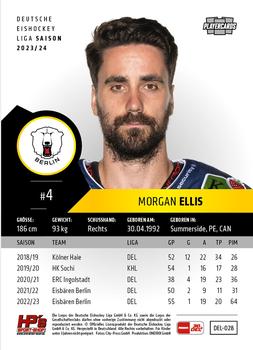 2023-24 Playercards (DEL) #028 Morgan Ellis Back