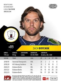 2023-24 Playercards (DEL) #045 Zach Boychuk Back