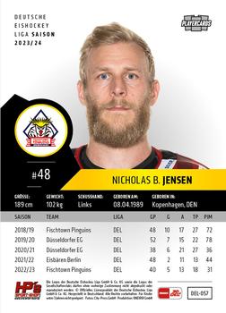 2023-24 Playercards (DEL) #057 Nicholas B. Jensen Back